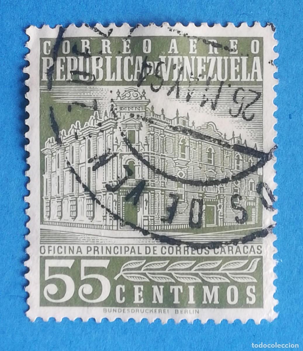 Sellos: Venezuela. Oficina Principal de Correos de Caracas. 55 c&eacute;ntimos.