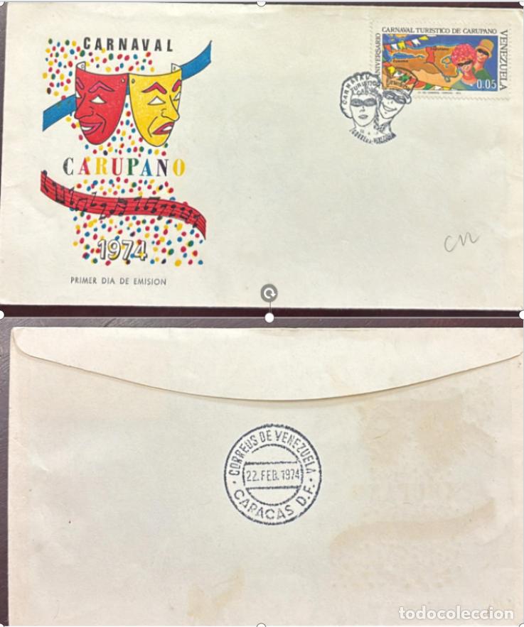 Sellos: TS.)1980, VENEZUELA, FIRST DAY COVER, PRE-PRINTED COMMEMORATIVE ENVELOPE FEATURING A MONOCHROMATIC V
