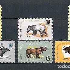 Sellos: VIETNAM DEL NORTE,1964,ANIMALES,NUEVOS,MNH**,YVERT 377-382. Lote 131469243