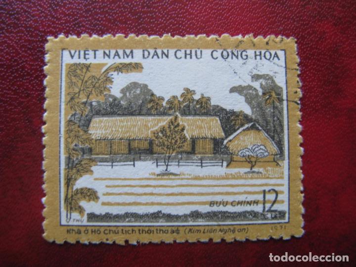 VIETNAM NORTE, 1972 RESIDENCIA DEL PRESIDENTE HO CHI MINH,YVERT 754 (Sellos - Extranjero - Asia - Vietnam)