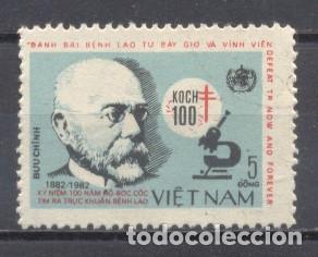 Sellos: Vietnam,1982 ,centenario de KOCH - Foto 1