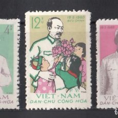 Sellos: VIETNAM, 1960 YVERT Nº 196 / 198 /**/, SIN FIJASELLOS