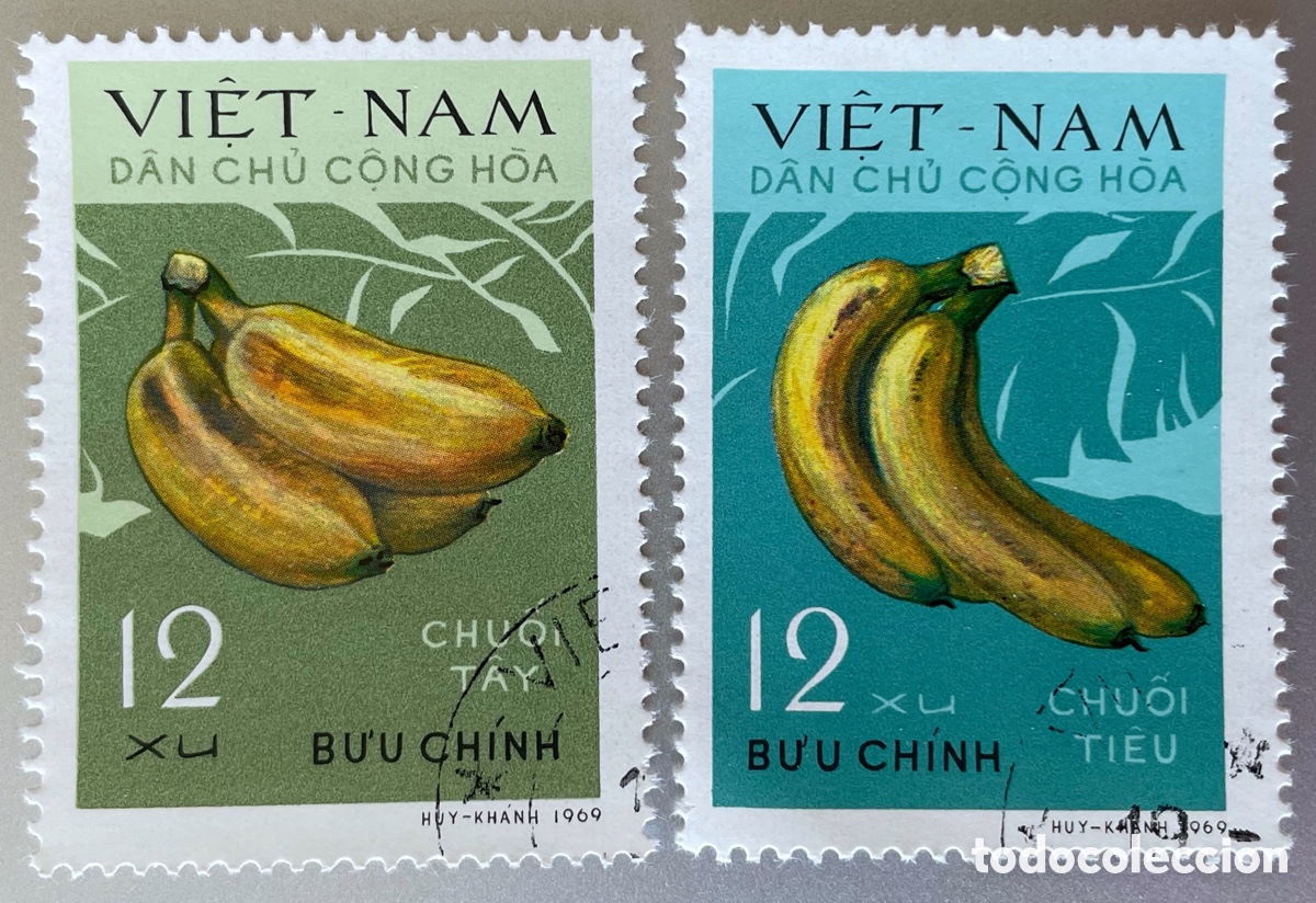 Sellos: Vietnam. Bananas. 1970 - Foto 1