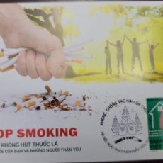 Sellos: O) 2018 VIETNAM, STOP SMOKING - RISKS AND EFFECTS OF CIGARETTE SMOKING, LUNGS, FDC XF