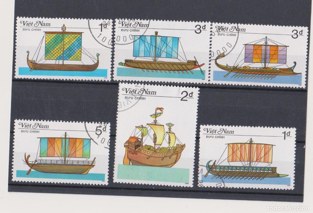 Sellos: Vietnam 1987 BARCOS USADO - Foto 1