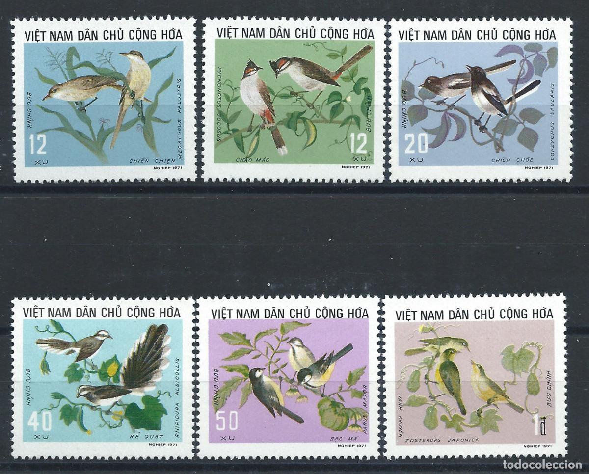Sellos: Vietnam du Nord N&deg;794/99** (MNH) 1973 - Faune &rdquo;Oiseaux&rdquo;