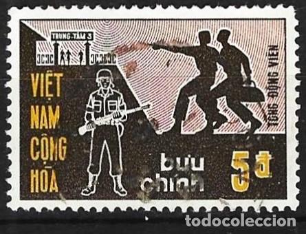 Sellos: Vietnam del Sur 1969 - Mi 437 - YT 361 - Reclutamiento y movilizaci&oacute;n