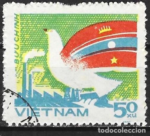 Sellos: Vietnam 1984 - Mi 1477 - YT 526 - Cooperaci&oacute;n por la paz : Paloma