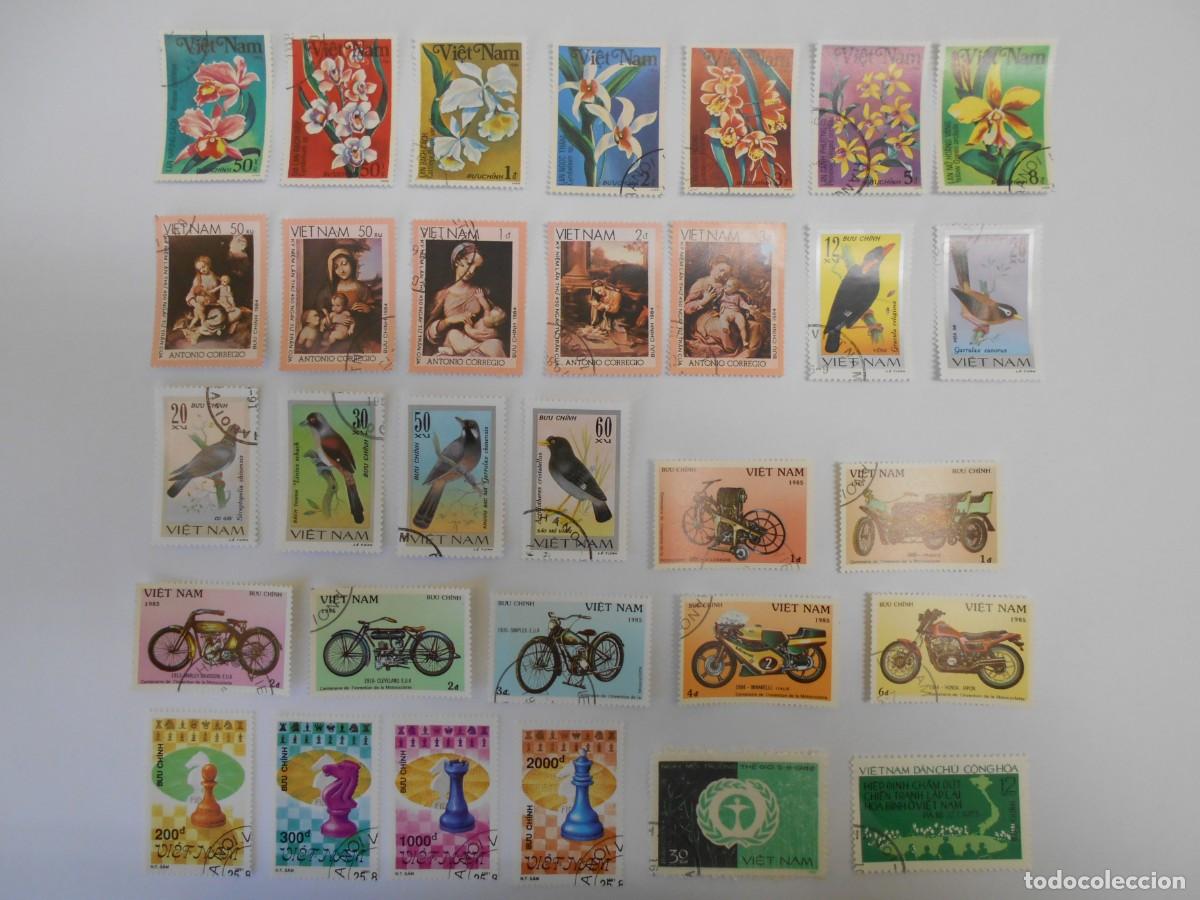 Sellos: VIETNAM-LOTE 100 SELLOS DIFERENTES-LOTE 1