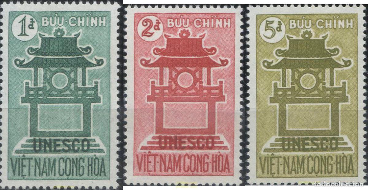 Sellos: 263637 MNH VIETNAM DEL SUR 1961 UNESCO