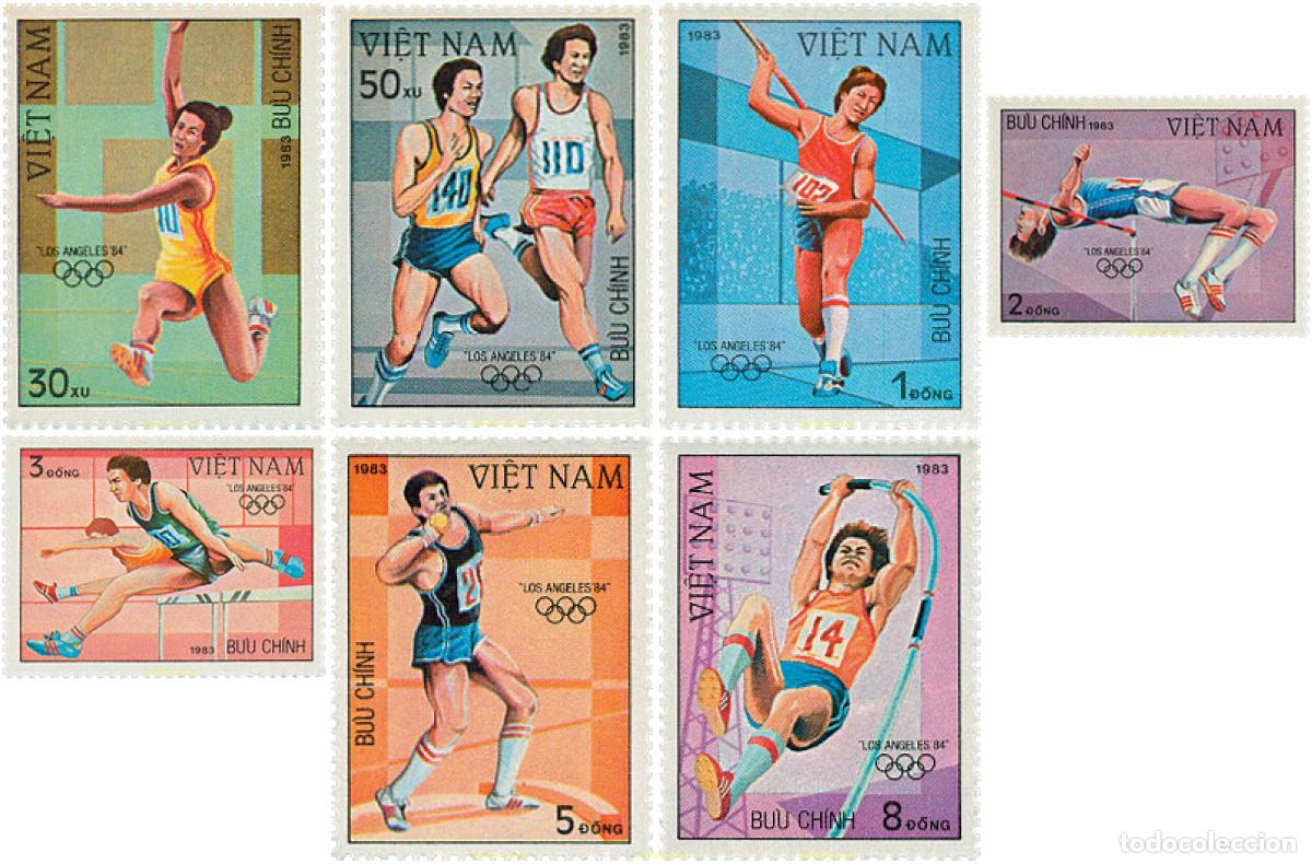 Sellos: 37743 MNH VIETNAM 1983 23 JUEGOS OLIMPICOS VERANO LOS ANGELES 1984