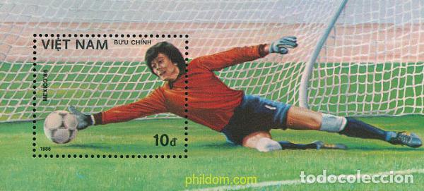 Sellos: 36429 MNH VIETNAM 1986 COPA DEL MUNDO DE FUTBOL. MEXICO-86