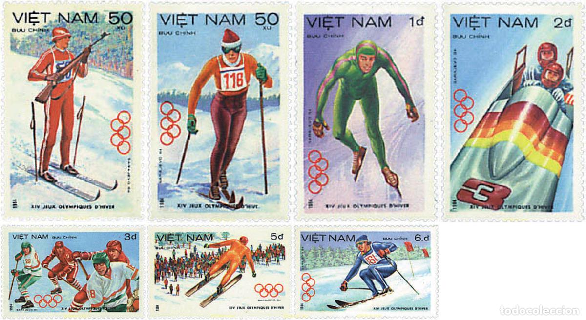 Sellos: 71967 MNH VIETNAM 1984 14 JUEGOS OLIMPICOS INVIERNO SARAJEVO 1984