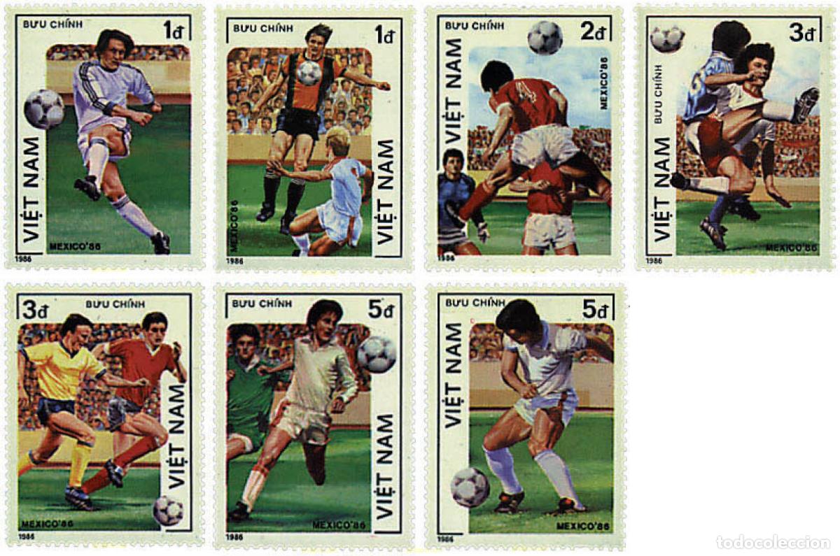 Sellos: 27426 MNH VIETNAM 1986 COPA DEL MUNDO DE FUTBOL. MEXICO-86