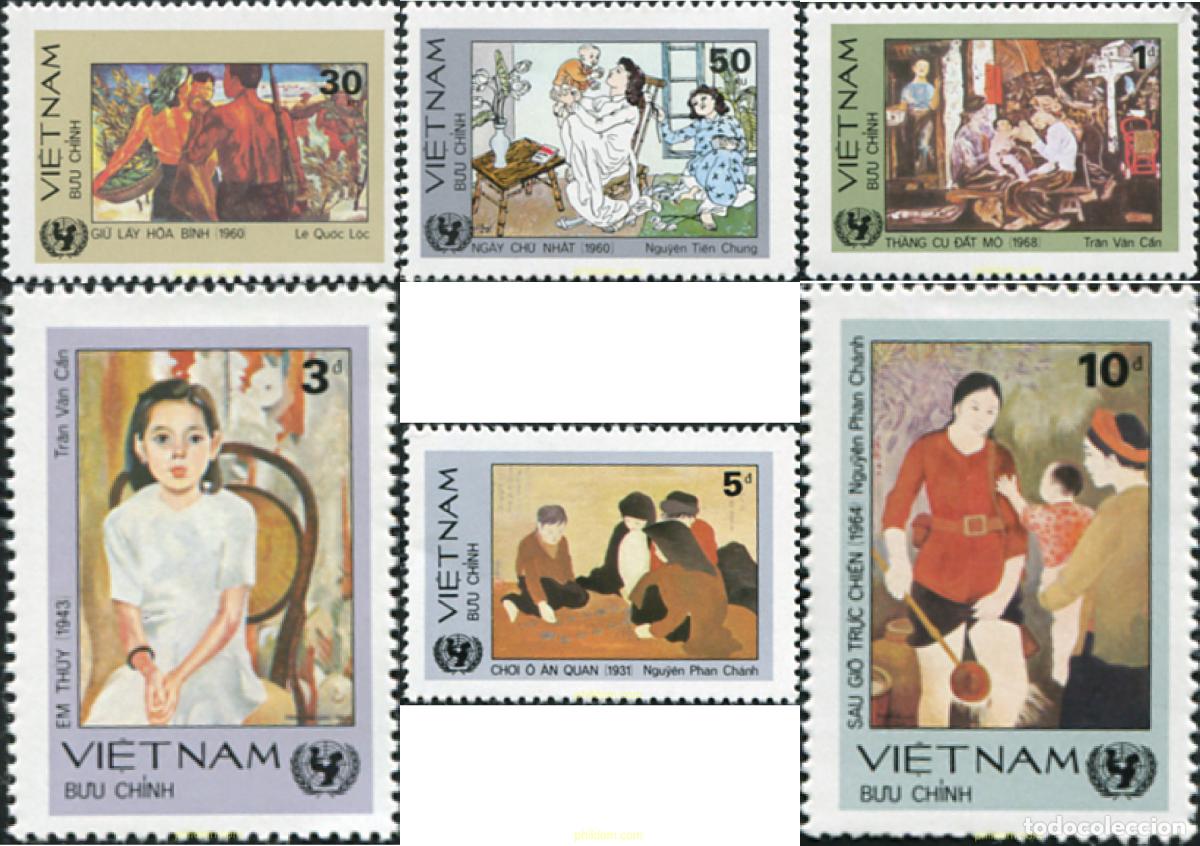Sellos: 88993 MNH VIETNAM 1984 ARTE MODERNO VIETNAMITA