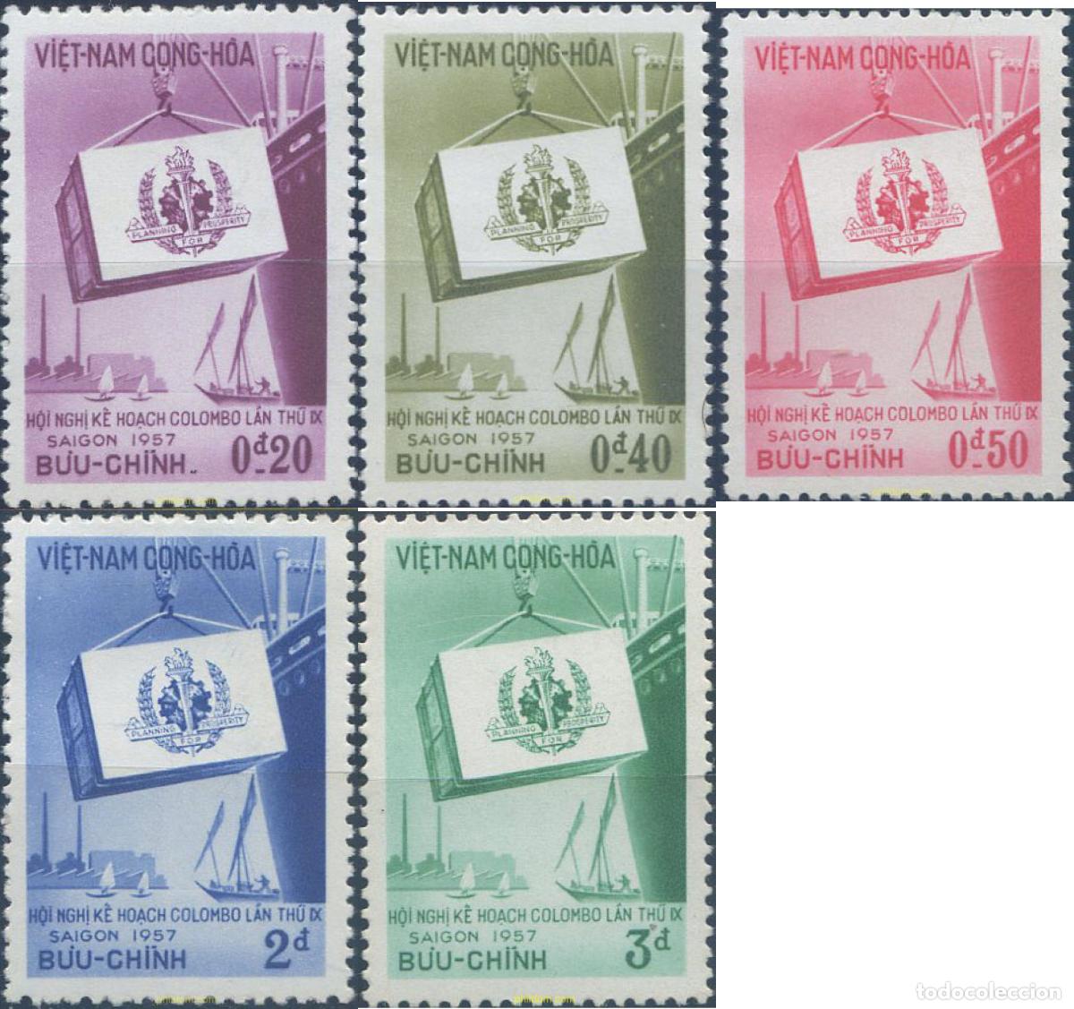 Sellos: 40264 MNH VIETNAM DEL SUR 1957 VELA