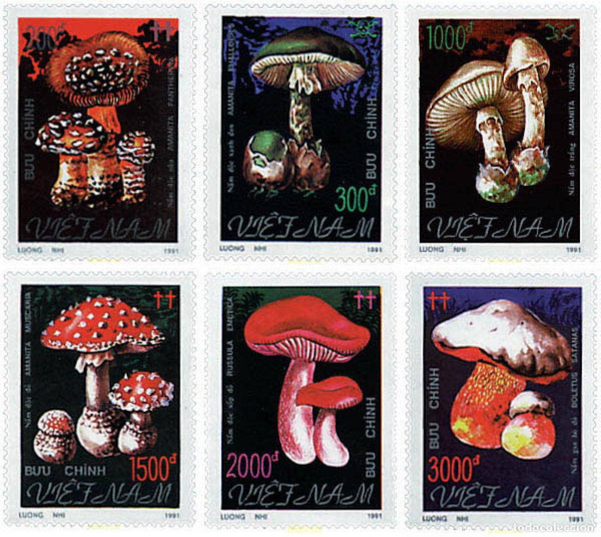 Briefmarken: 35105 MNH VIETNAM 1991 SETAS VENENOSAS
