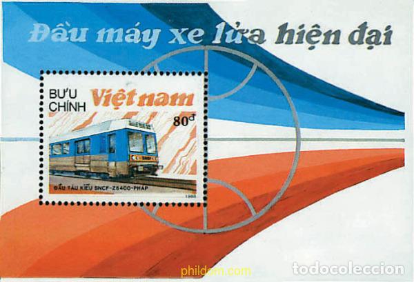 Sellos: 60034 MNH VIETNAM 1988 LOCOMOTORAS