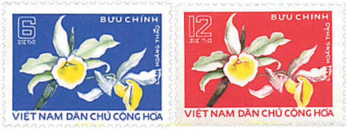 Sellos: 92907 MNH VIETNAM DEL NORTE 1976 ORQUIDEAS