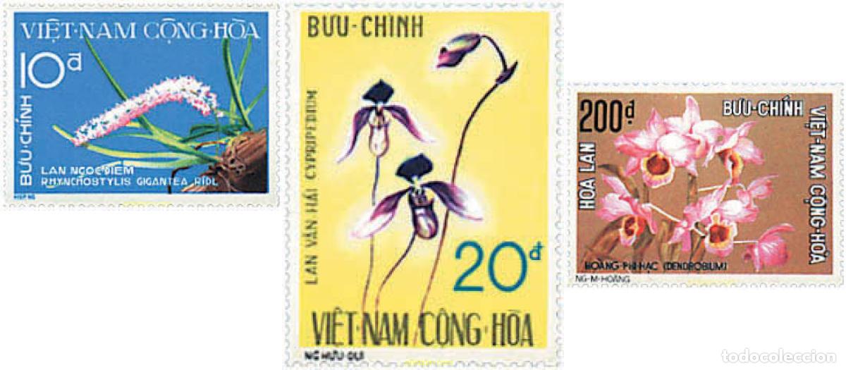 Sellos: 92921 MNH VIETNAM DEL SUR 1974 ORQUIDEAS