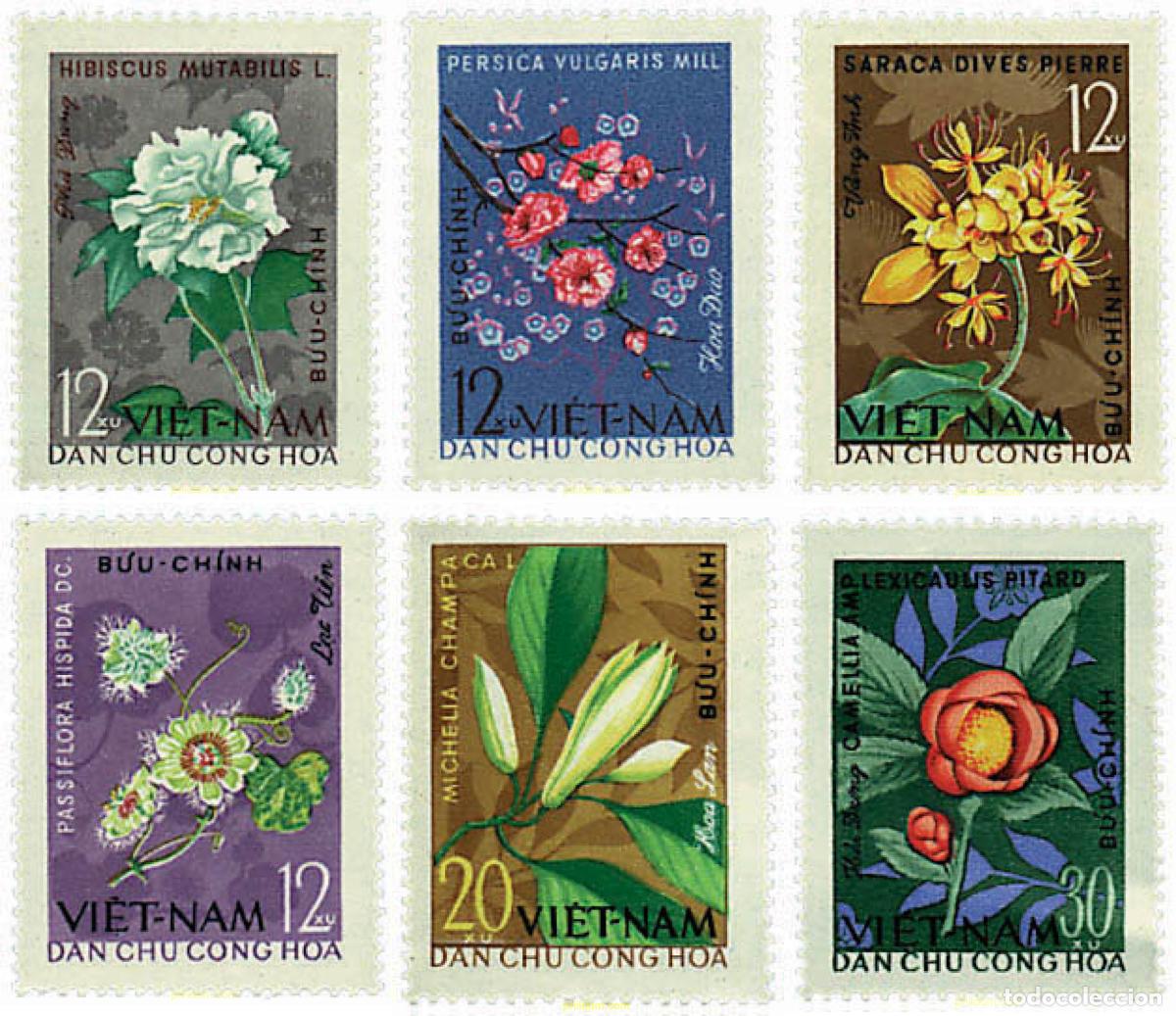 Sellos: 98041 MNH VIETNAM DEL NORTE 1964 FLORES