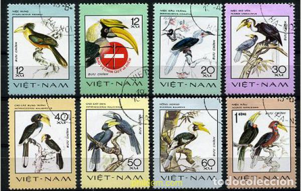 Selos: 208840 USED VIETNAM 1977 PROTECCION DE LAS AVES RARAS