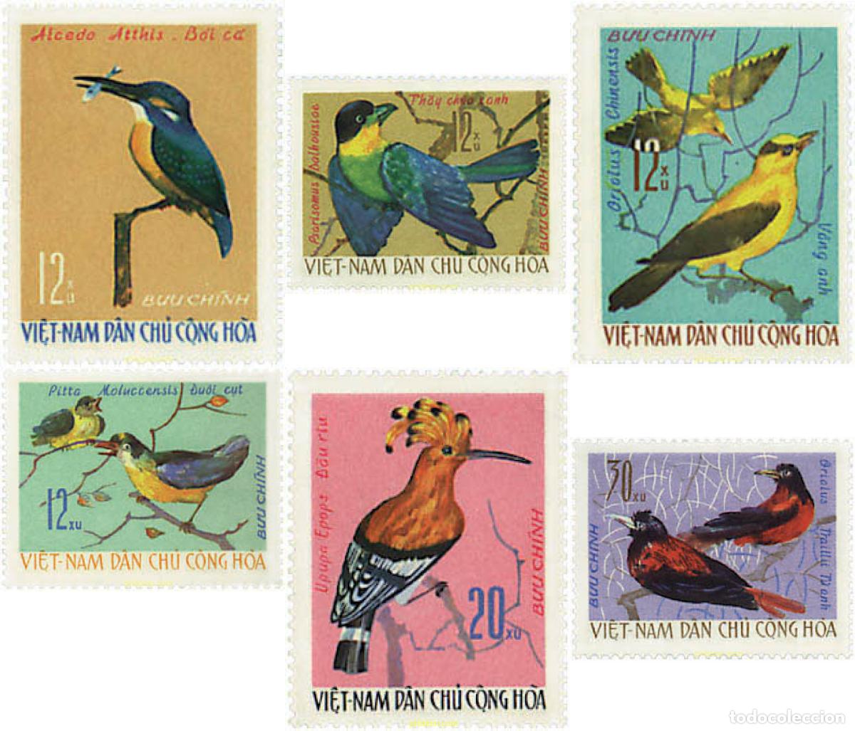Selos: 37694 MNH VIETNAM DEL NORTE 1966 AVES