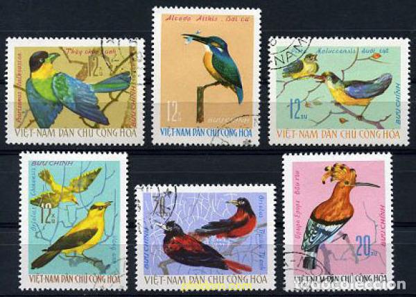 Selos: 208839 USED VIETNAM DEL NORTE 1966 AVES