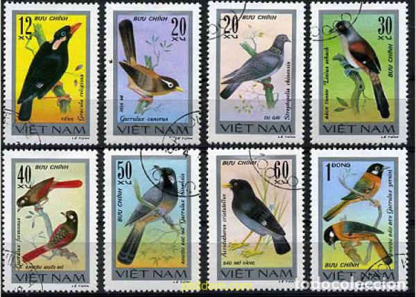 Sellos: 208841 USED VIETNAM 1978 PAJAROS CANTORES