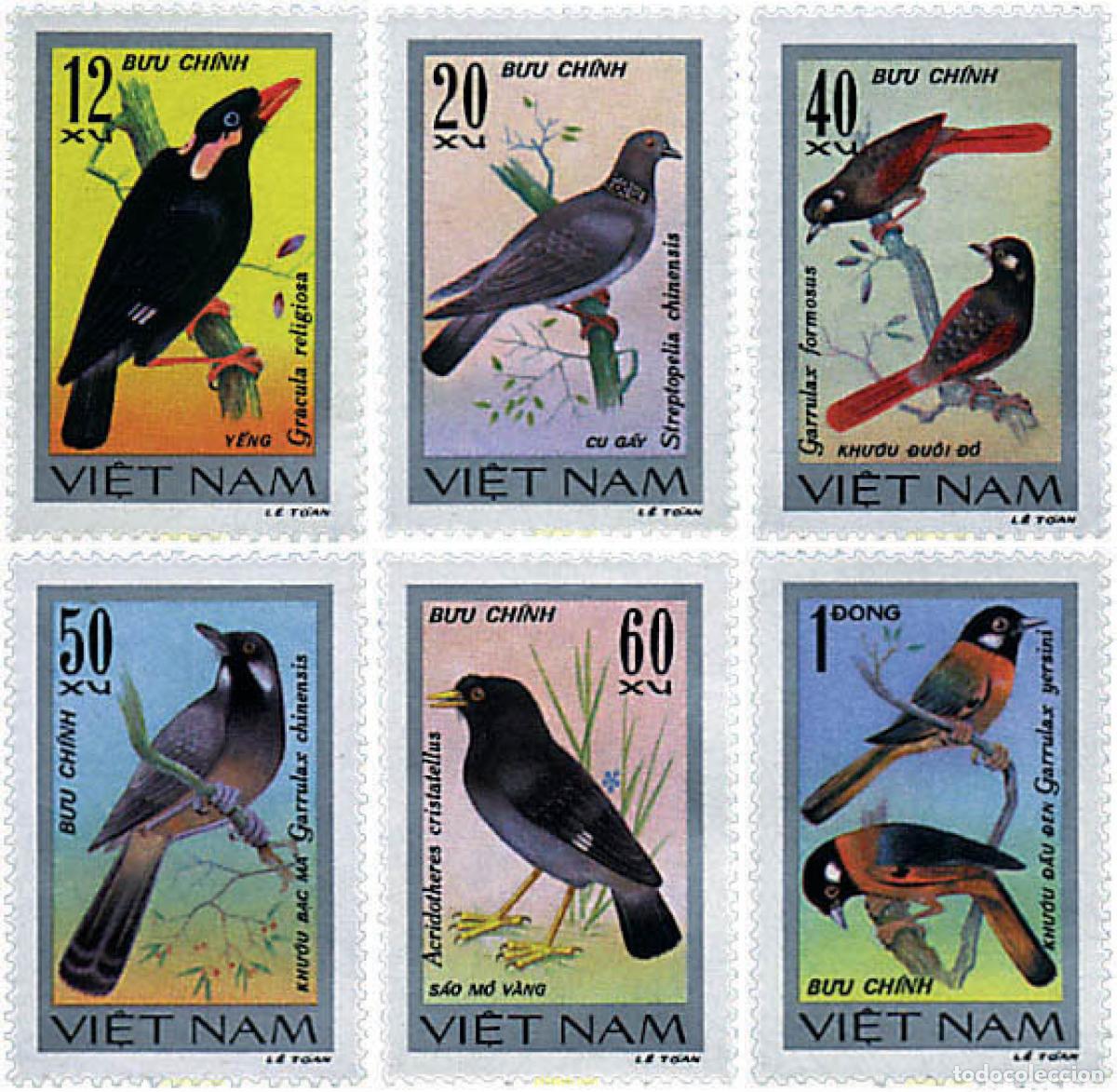 Sellos: 621412 MNH VIETNAM 1978 PAJAROS CANTORES