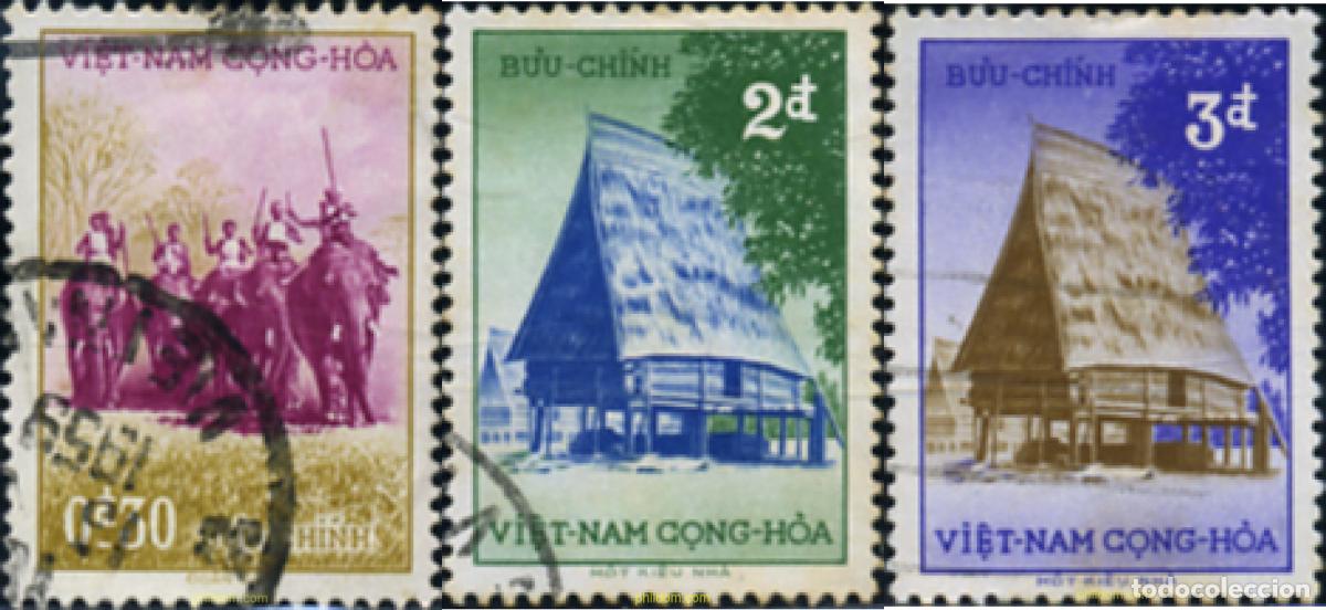 Sellos: 355730 USED VIETNAM DEL SUR 1957 ELEFANTES