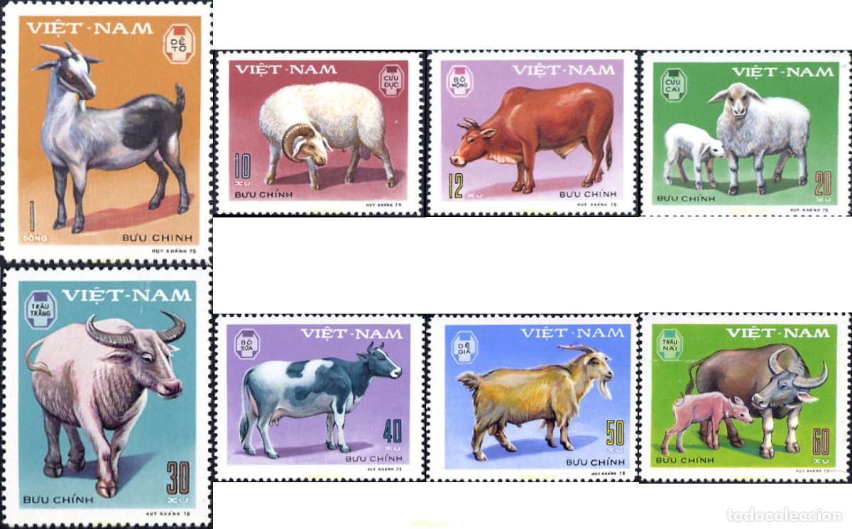 Sellos: 37727 MNH VIETNAM 1979 MAMIFEROS DOMESTICOS