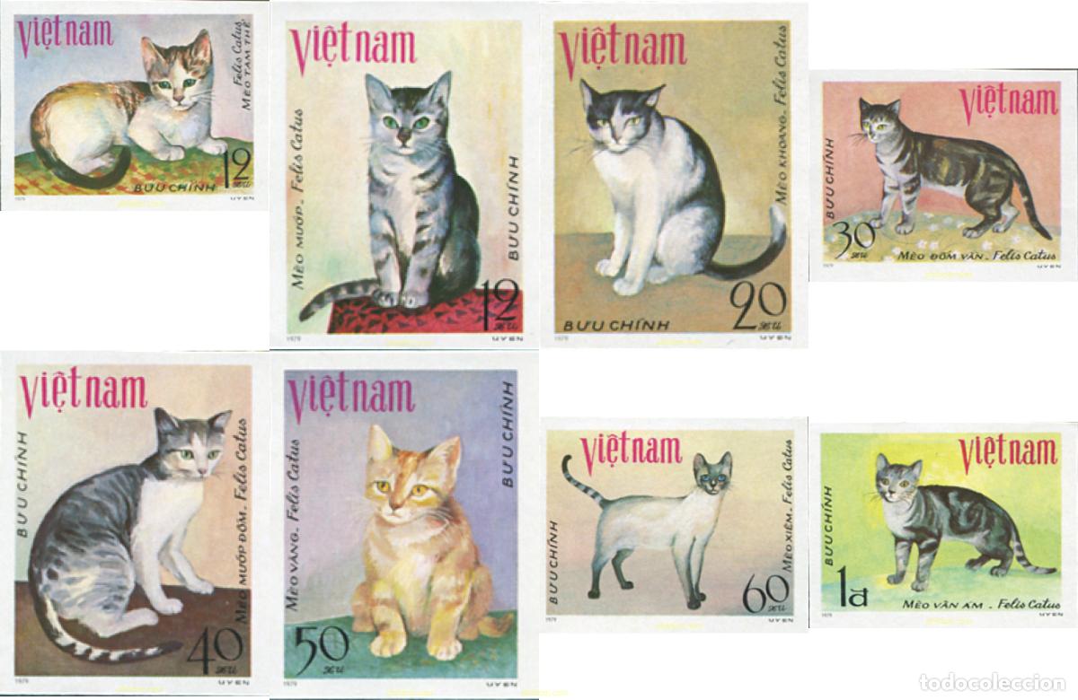 Sellos: 18451 MNH VIETNAM 1979 GATOS