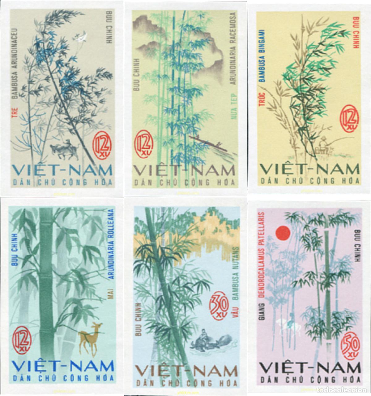 Selos: 18702 MNH VIETNAM DEL NORTE 1967 BAMBUS