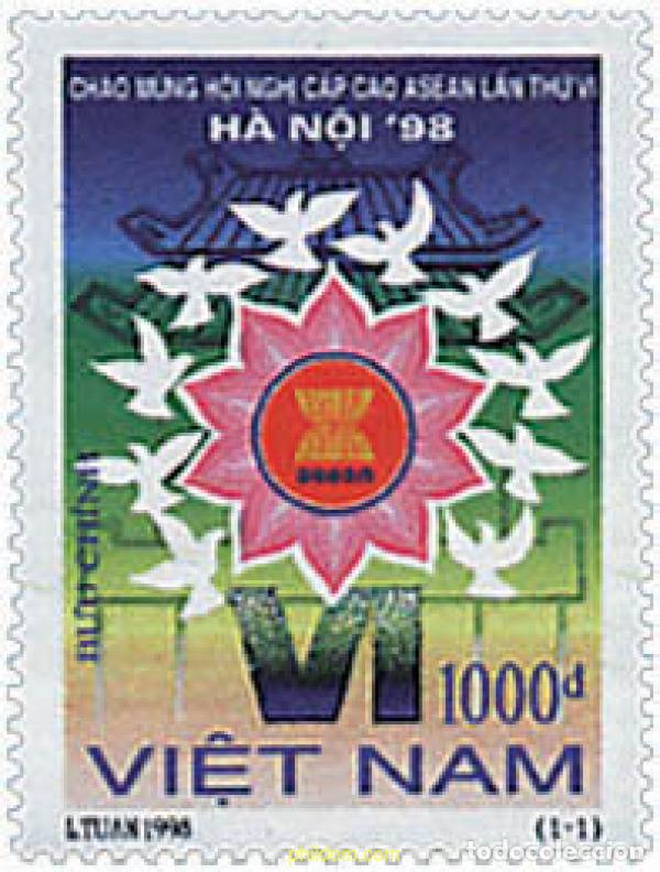 Sellos: 89093 MNH VIETNAM 1998 6 CONGRESO DE LA ASEAN