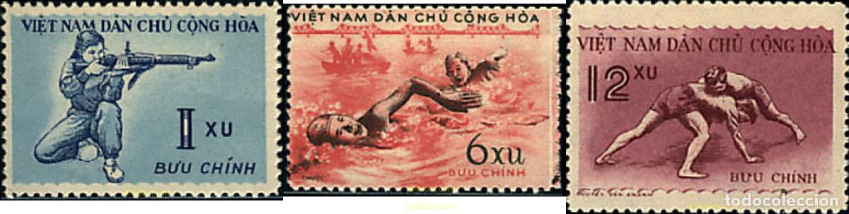 Sellos: 60055 MNH VIETNAM DEL NORTE 1959 DEPORTES POPULARES