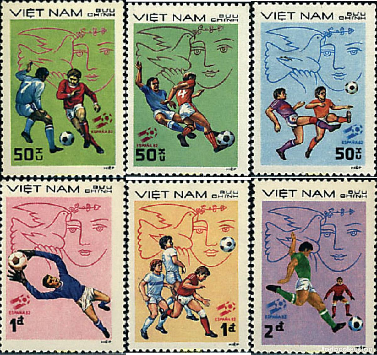 Sellos: 37735 MNH VIETNAM 1982 COPA DEL MUNDO DE FUTBOL. ESPA&Ntilde;A-82