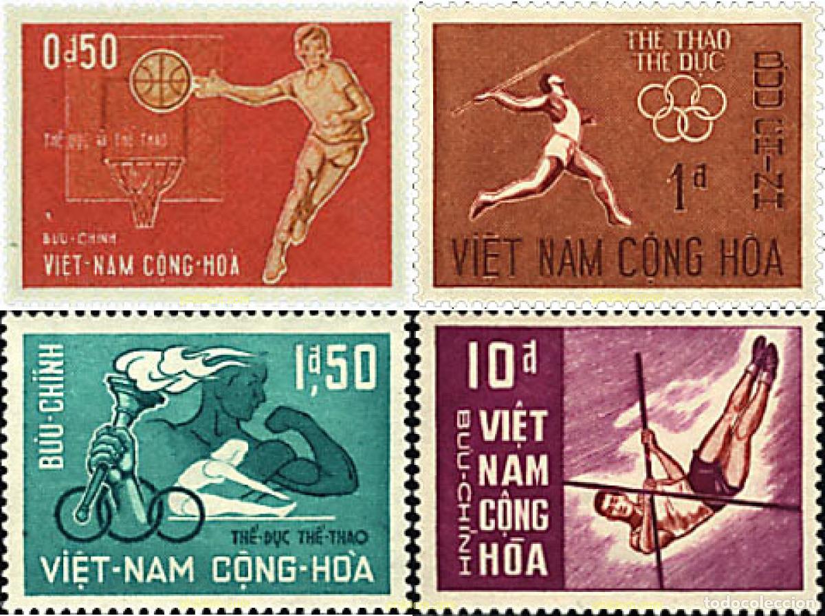 Sellos: 52382 MNH VIETNAM DEL SUR 1965 3 JUEGOS DEPORTIVOS DEL SUD-ESTE ASIATICO