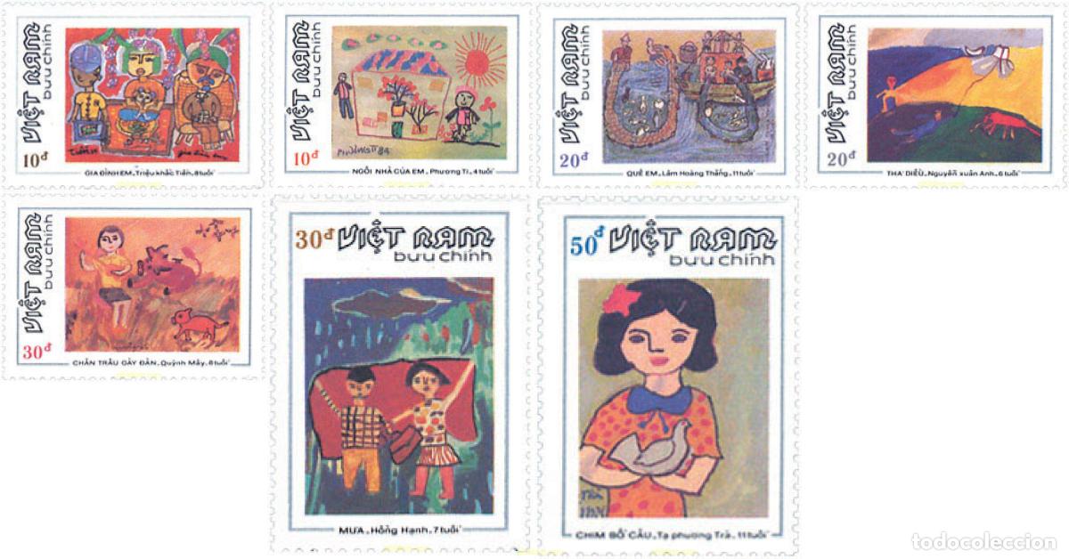 Francobolli: 88996 MNH VIETNAM 1988 DIBUJOS INFANTILES