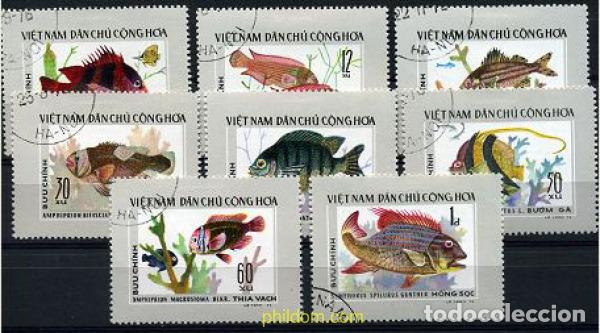 Selos: 208847 USED VIETNAM 1976 PECES TROPICALES