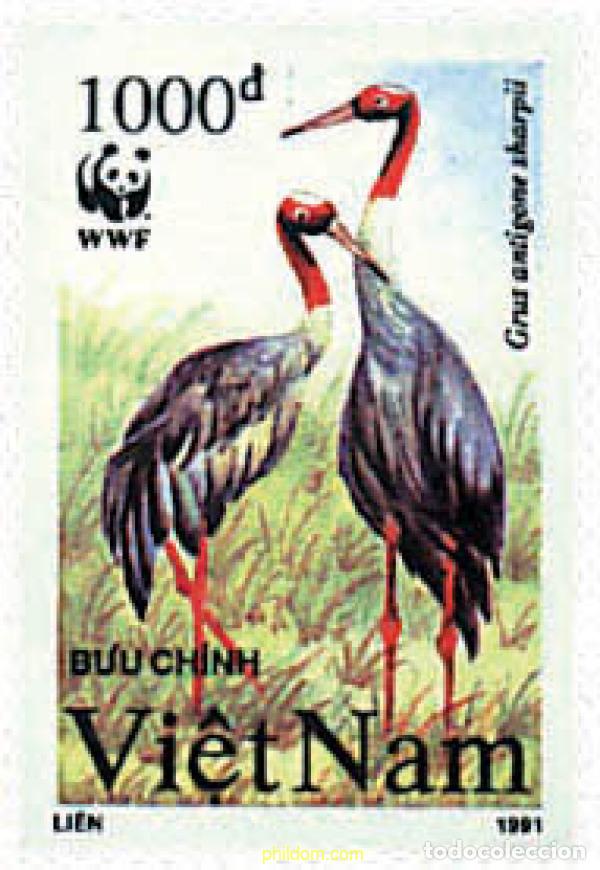 Selos: 213579 MNH VIETNAM 1991 GRULLAS