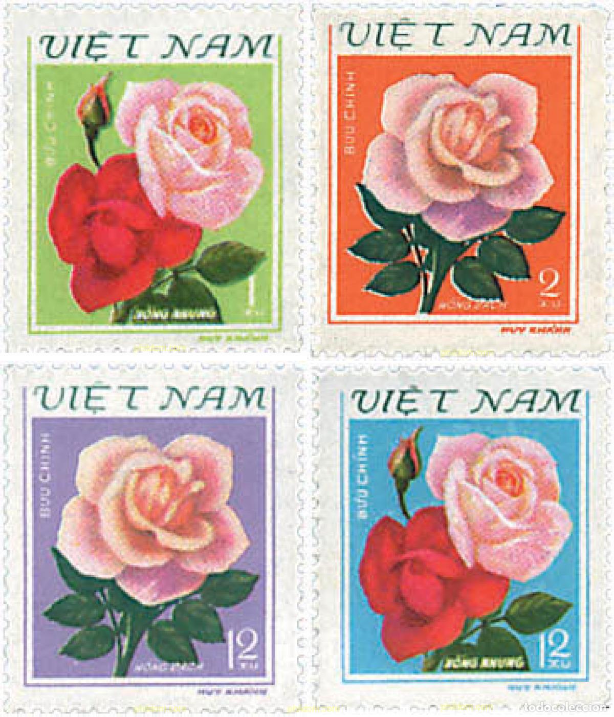 Sellos: 92814 MNH VIETNAM 1980 ROSAS