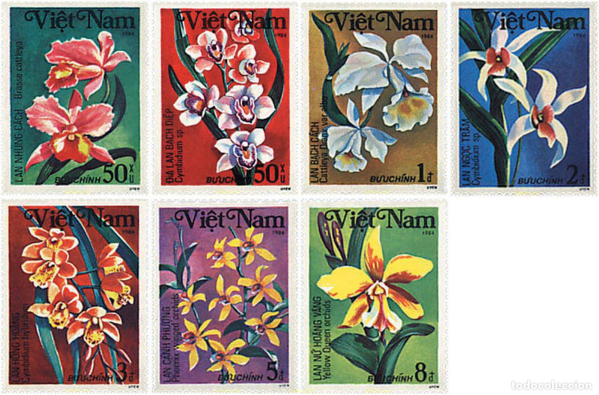 Sellos: 92822 MNH VIETNAM 1984 ORQUIDEAS