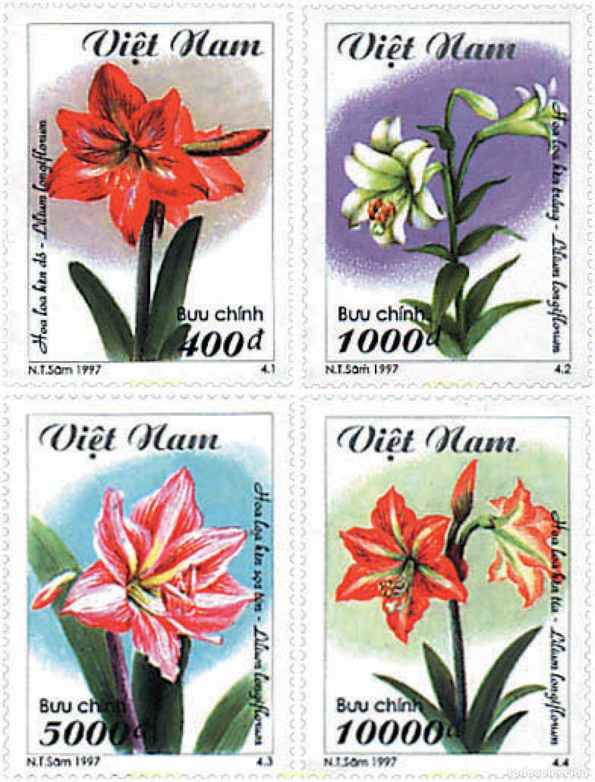 Sellos: 92849 MNH VIETNAM 1997 LIRIOS