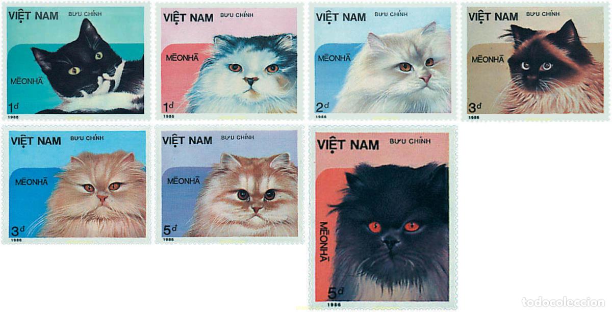 Sellos: 37998 MNH VIETNAM 1986 GATOS