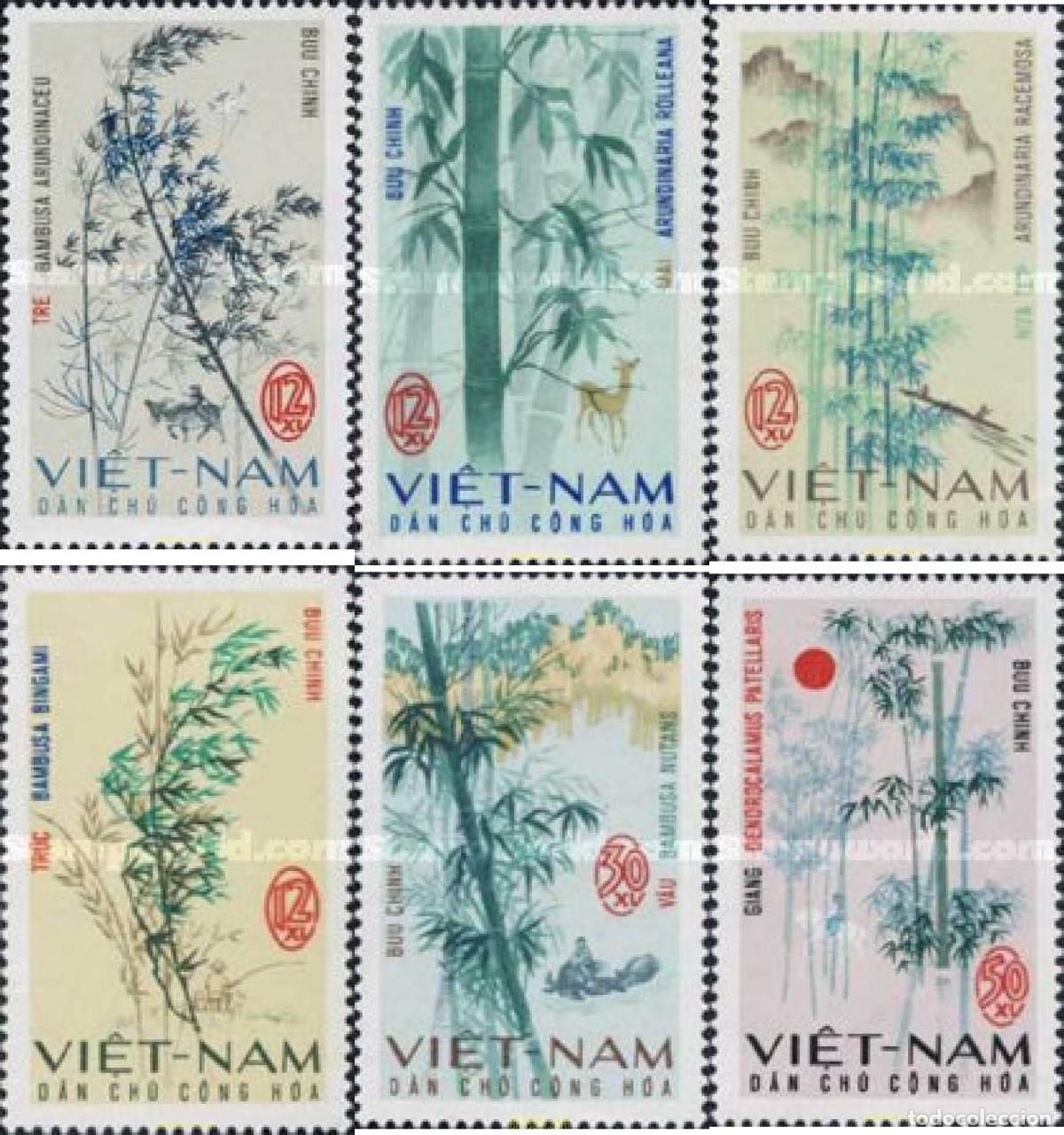 Sellos: 37696 MNH VIETNAM DEL NORTE 1967 BAMBUS