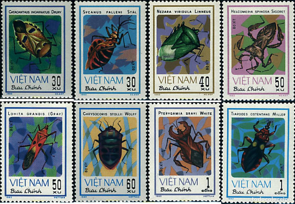 Sellos: 37736 MNH VIETNAM 1982 INSECTOS