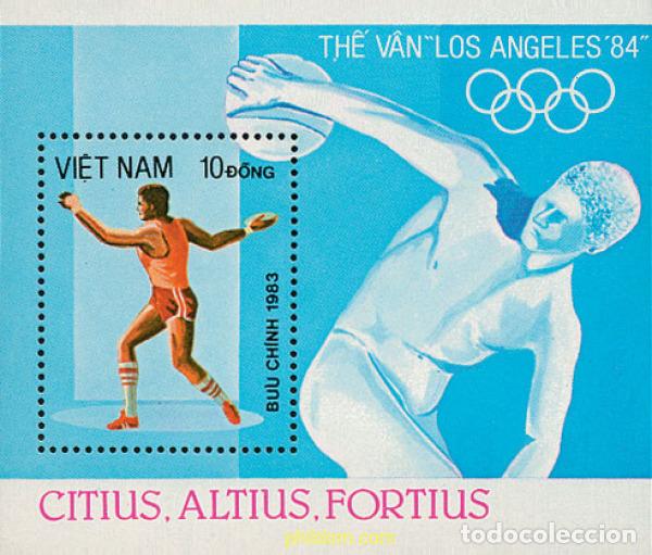 Sellos: 37759 MNH VIETNAM 1983 23 JUEGOS OLIMPICOS VERANO LOS ANGELES 1984