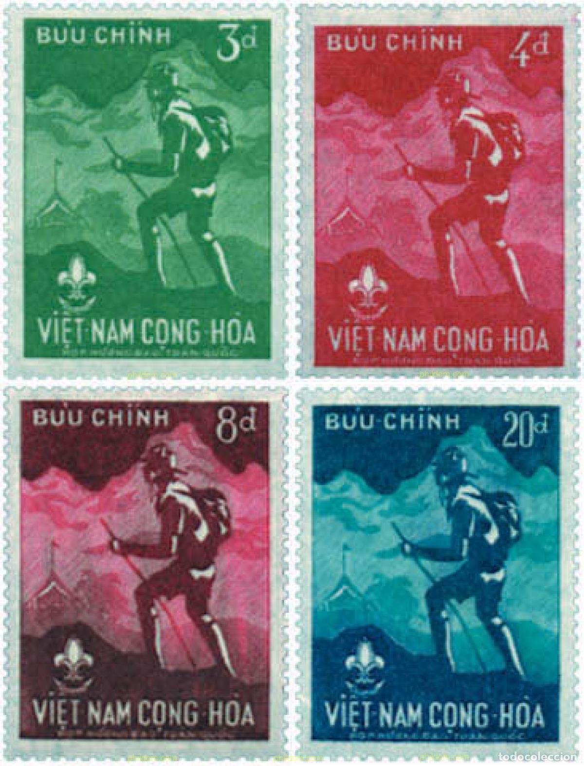 Sellos: 37862 MNH VIETNAM DEL SUR 1959 JAMBOREE NACIONAL