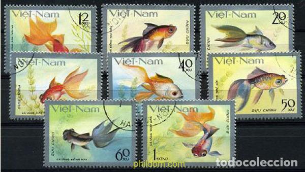 Francobolli: 208848 USED VIETNAM 1977 PECES ROJOS
